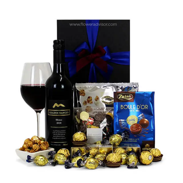 Chocolate Fix - Wine Gifts Basket