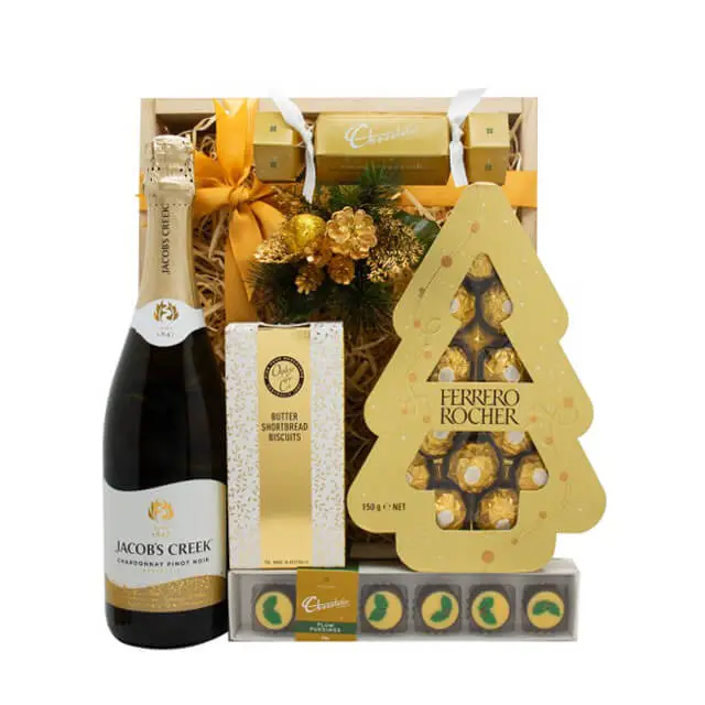 White Christmas Christmas Wine Hamper - Christmas 2024