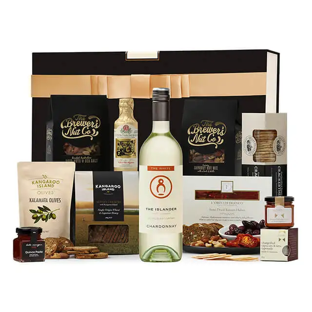 White Wine & Nibbles Hamper 